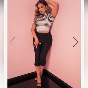 CAPRI PANTS IN BLACK - VIXEN BY MICHELINE PITT